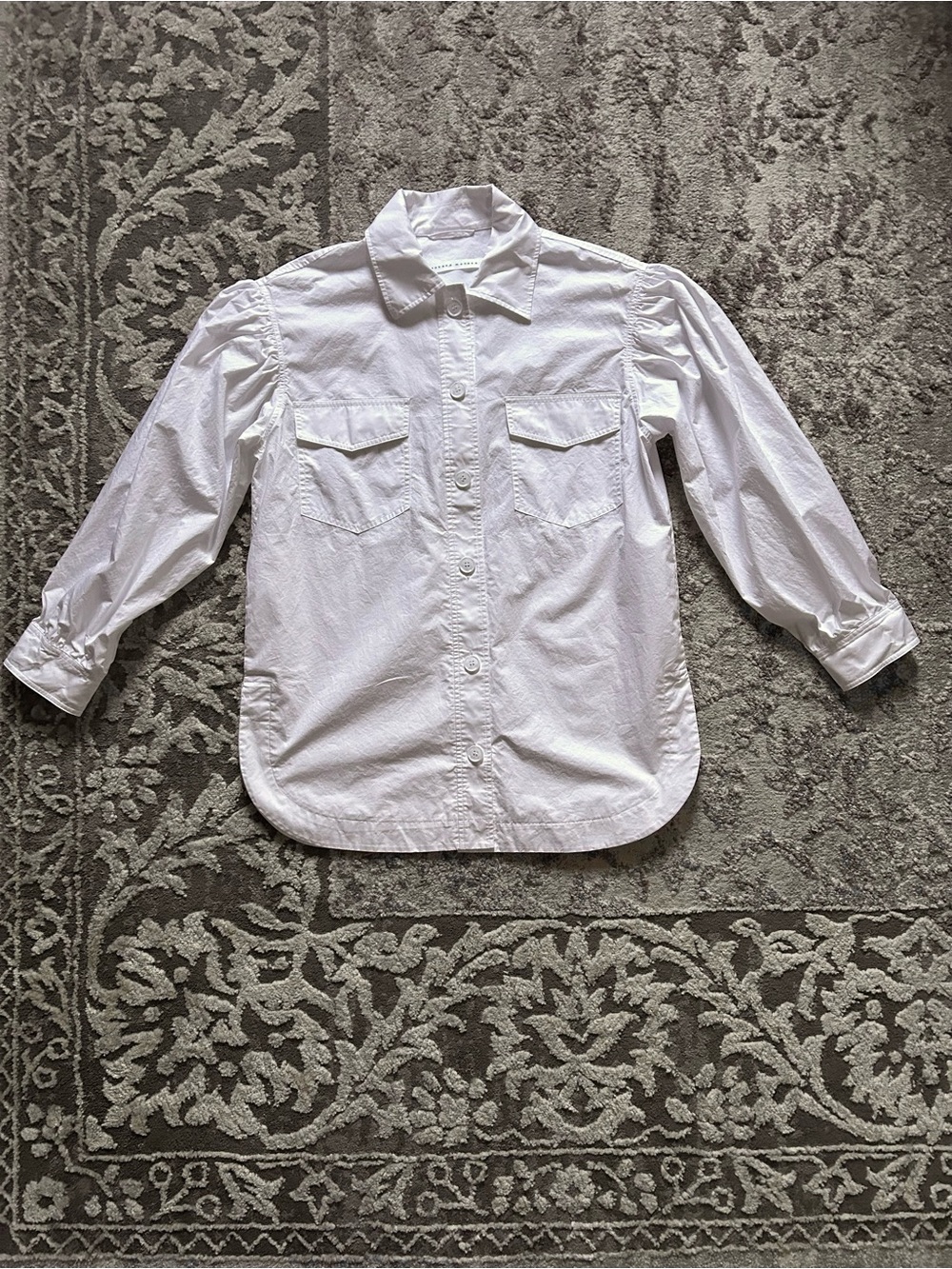 Susana Monaco White Button Up Long Sleeve Shirt M